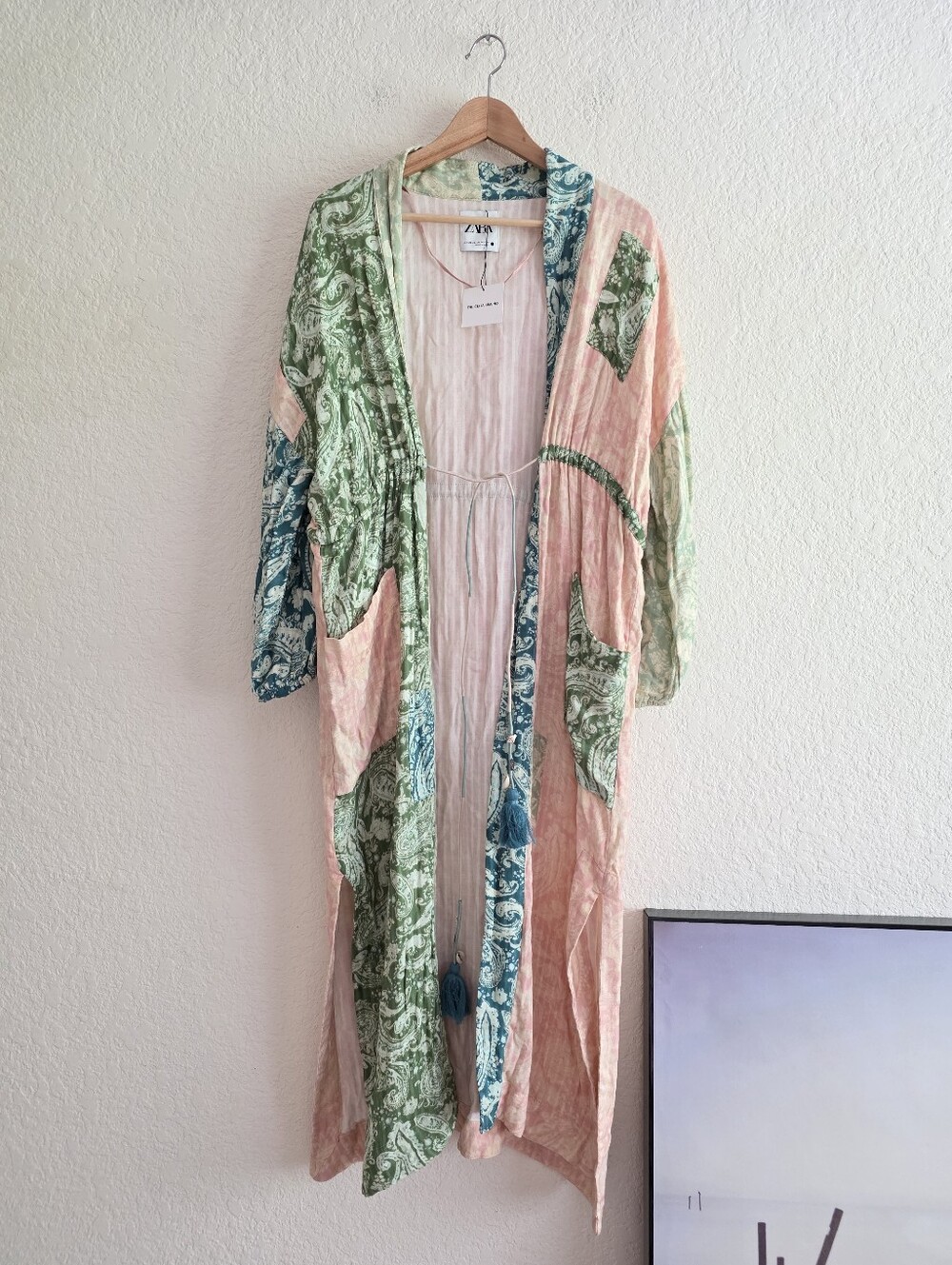 ZARA PRINTED KIMONO LONG SIZE XS - Picture 11 of 13